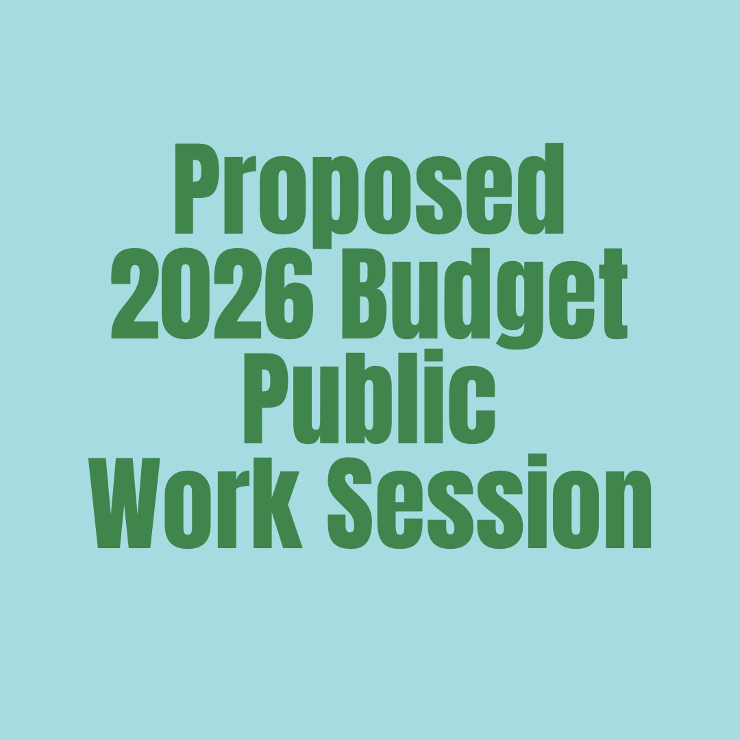 2026 Budget Public Work Session