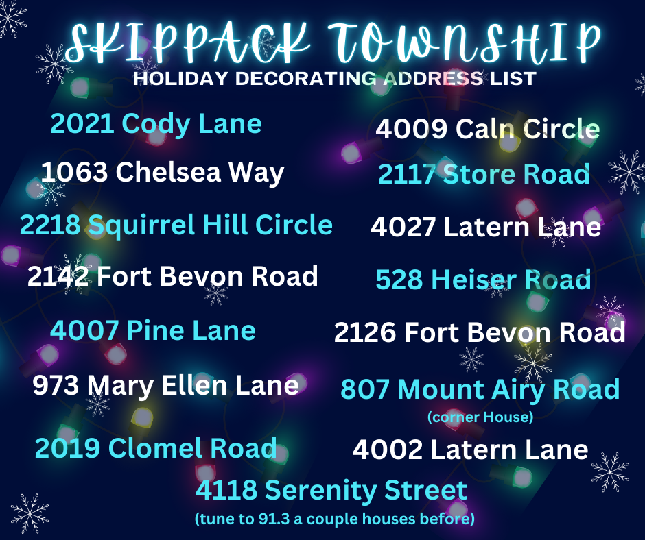 Skippack Township Holiday Decorating Contest Is Underway!