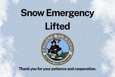 Snow Emergency Lifted in Skippack Township