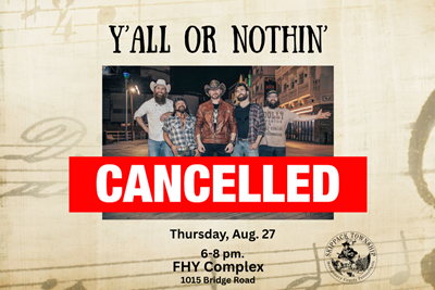 Summer Concert Cancelled Due to Anticipated Severe Weather