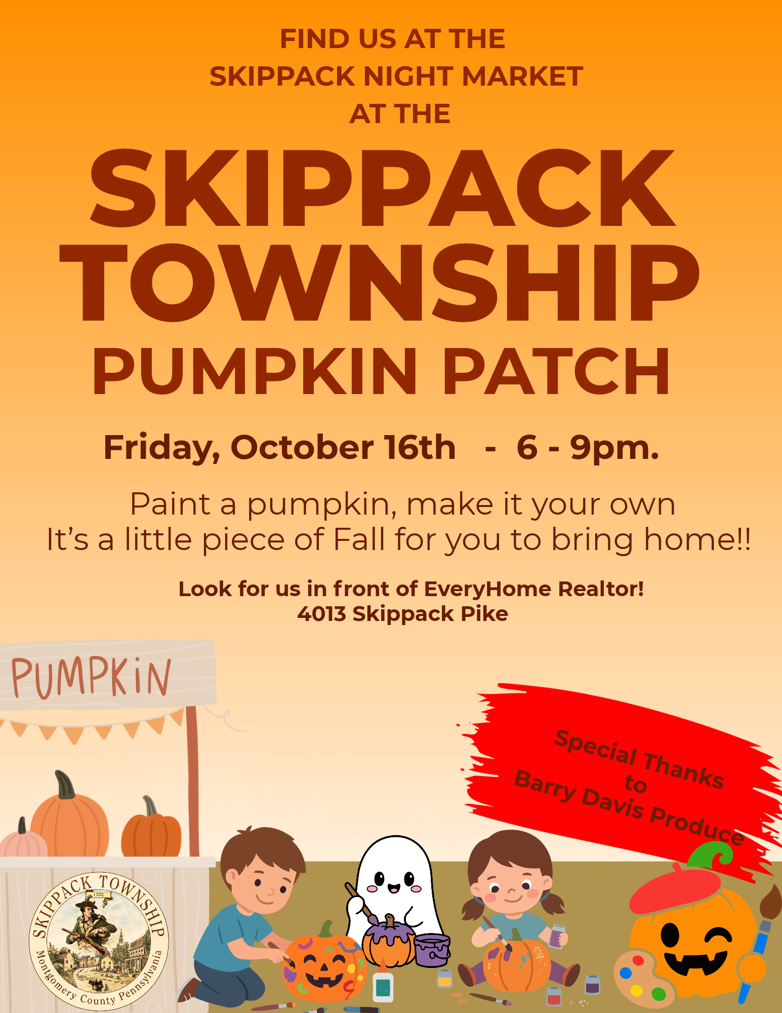 Skippack Township Pumpkin Patch Coming October 16